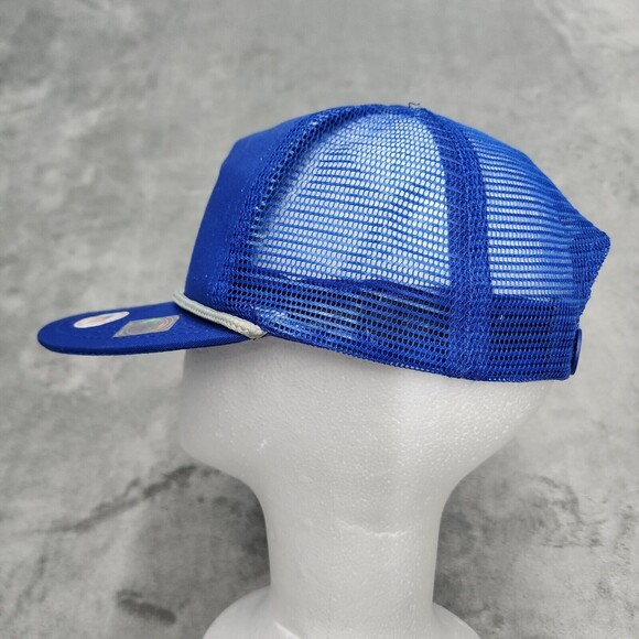 U.S. Air Force Blue Mesh Trucker Rope Hat Snapback Made In USA - Picture 3 of 9